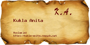 Kukla Anita névjegykártya